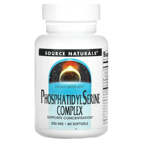 Source Naturals, комплекс с фосфатидилсерином, 500 мг, 60 капсул #1