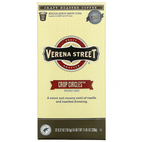 Verena Street, Crop Circles, ароматизированный, обжаренный кофе, 32 порционные чашки, 10,5 г (0,37 унции) #1