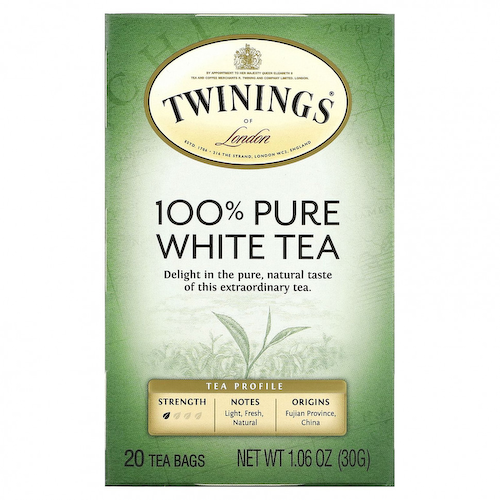 Twinings, на 100% чистый белый чай, 20 чайных пакетиков, 30 г (1,06 унции) #1