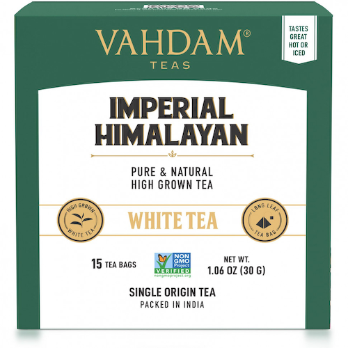 Vahdam Teas, белый чай, величественный гималайский, 15 чайных пакетиков, 30 г (1,06 унции) #1