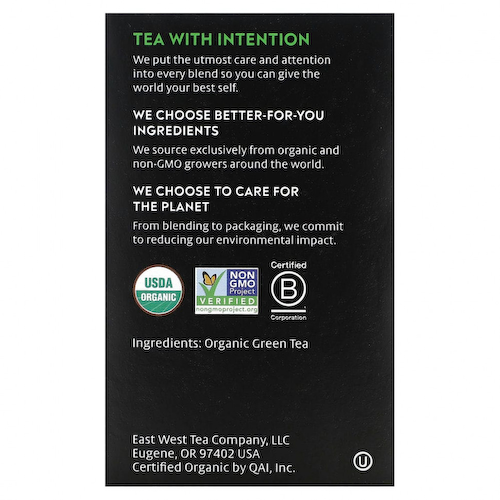 Choice Organic Teas, Green Tea, японский зеленый чай, 16 чайных пакетиков, 26 г (0,92 унции) #1