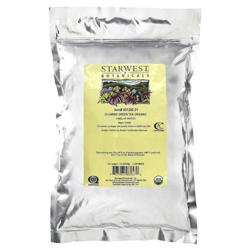 Starwest Botanicals, органический зеленый чай чанми, 453,6 г (1 фунт) #1