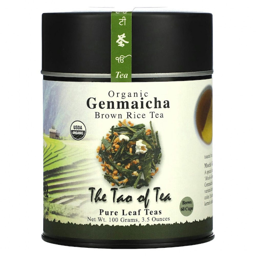 The Tao of Tea, Organic Genmaicha, Чай из коричневого риса, 3,5 унции (100 г) #1