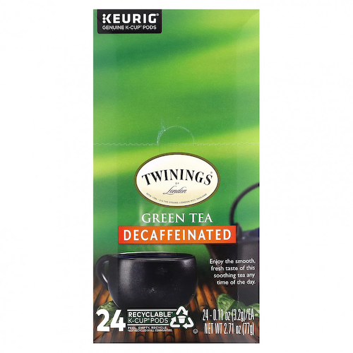 Twinings, Зеленый чай, без кофеина, 24 капсулы, по 3,2 г (0,11 унции) #1