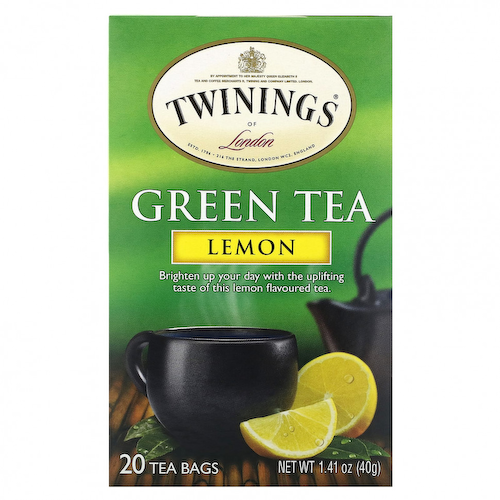Twinings, Зеленый чай, лимон, 20 чайных пакетиков, 40 г (1,41 унции) #1