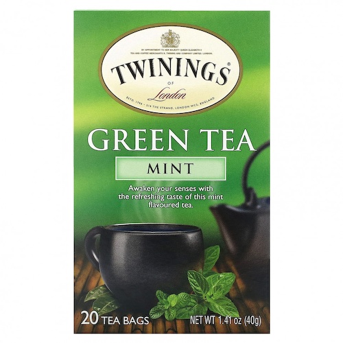 Twinings, Зеленый чай, мята, 20 чайных пакетиков, 40 г (1,41 унции) #1