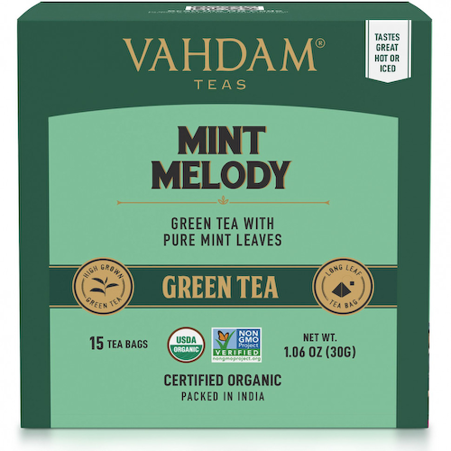 Vahdam Teas, зеленый чай, мелодия мяты, 15 чайных пакетиков, 30 г (1,06 унции) #1