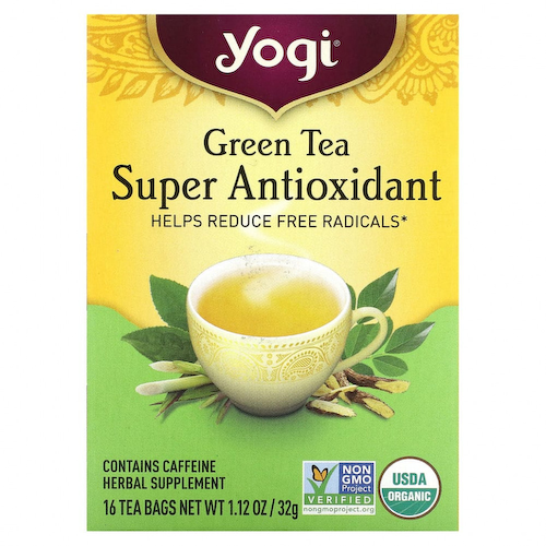 Yogi Tea, мощный антиоксидант зеленого чая, 16 чайных пакетиков, 32 г (1,12 унции) #1