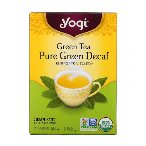 Yogi Tea, Зеленый чай Pure Green Decaf, 16 чайных пакетиков, 1.09 унций (31 г) #1