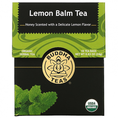 Buddha Teas, Organic Herbal Tea, мелисса, 18 чайных пакетиков, 24 г (0,83 унции) #1
