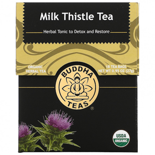 Buddha Teas, Organic Herbal Tea, расторопша, 18 чайных пакетиков, 27 г (0,95 унции) #1