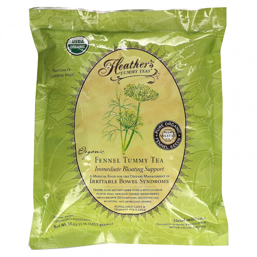 Heather's Tummy Care, Tummy Teas, органический чай с фенхелем, без кофеина, 453 г (16 унций) #1