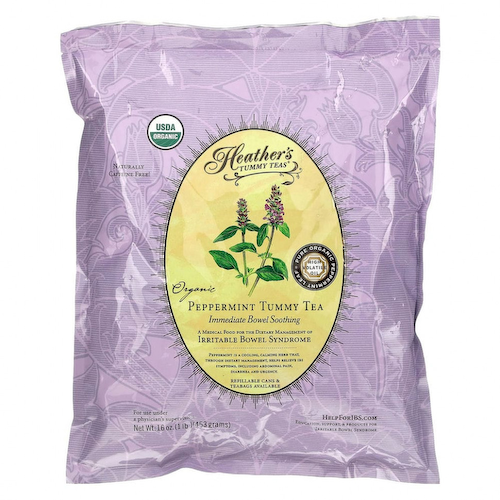 Heather's Tummy Care, Tummy Teas, чай с органической перечной мятой, без кофеина, 453 г (16 унций) #1