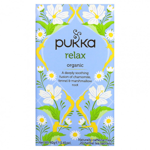Pukka Herbs, Расслабление, без кофеина, 20 пакетиков травяного чая, 1,41 унц. (40 г) #1