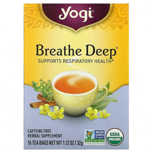 Yogi Tea, Breathe Deep, без кофеина, 16 чайных пакетиков, 32 г (1,12 унции) #1