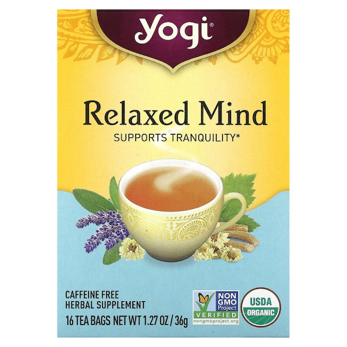 Yogi Tea, Relaxed Mind, чай без кофеина, 16 чайных пакетиков, 32 г (1,12 унции) #1