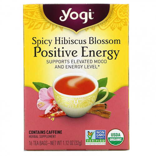Yogi Tea, Spicy Hibiscus Positive Energy, 16 чайных пакетиков, 32 г (1,12 унции) #1