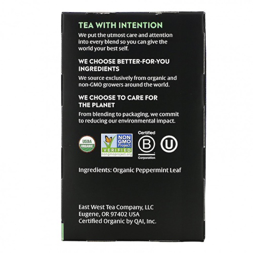 Choice Organic Teas, Herbal Tea, перечная мята, 16 чайных пакетиков, 17 г (0,60 унции) #1