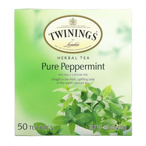 Twinings, Травяной чай, чистая перечная мята, без кофеина, 50 чайных пакетиков, 100 г (3,53 унции) #1