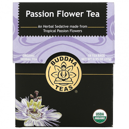 Buddha Teas, Organic Herbal Tea, пассифлора, 18 чайных пакетиков, 27 г (0,95 унции) #1