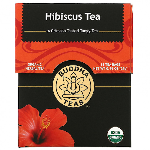Buddha Teas, Organic Herbal Tea, цветок гибискуса, 18 чайных пакетиков, 27 г (0,95 унции) #1