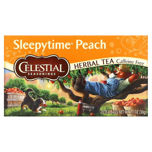 Celestial Seasonings, Sleepytime, травяной чай, без кофеина, персик, 20 чайных пакетиков, 29 г (1,0 унция) #1
