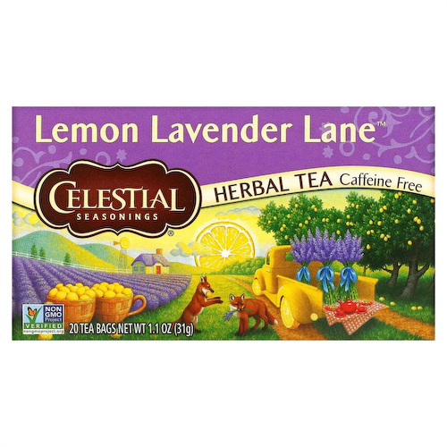 Celestial Seasonings, травяной чай, Lemon Lavender Lane, без кофеина, 20 чайных пакетиков, 31 г (1,1 унции) #1