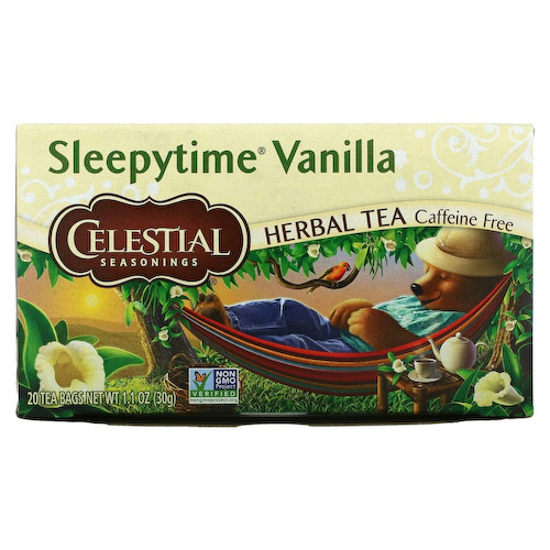 Celestial Seasonings, Травяной чай, Sleepytime Vanilla, без кофеина, 20 пакетиков, 1,0 унции (29 г) #1