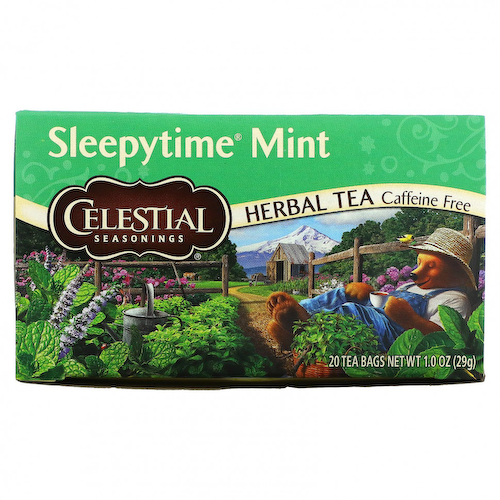 Celestial Seasonings, травяной чай, убаюкивающая мята, без кофеина, 20 чайных пакетиков, 29 г (1,0 унции) #1