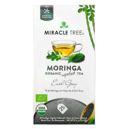 Miracle Tree, Moringa Organic Superfood Tea, Earl Grey, 25 чайных пакетиков, 37,5 г (1,32 унции) #1