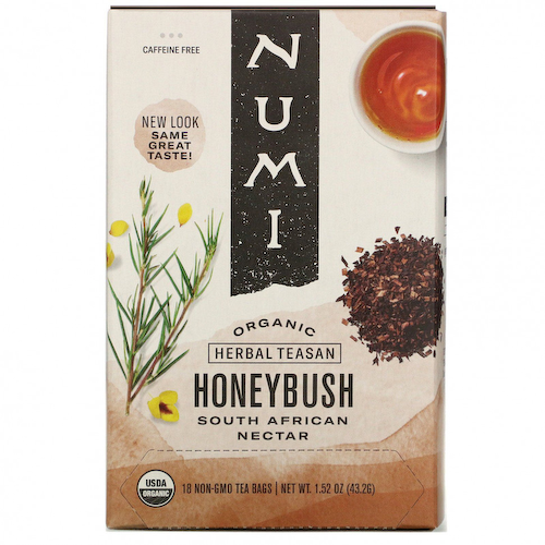 Numi Tea, Organic Herbal Teasan, Honeybush, без кофеина, 18 чайных пакетиков, 43,2 г (1,52 унции) #1