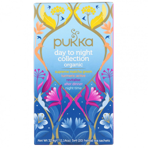 Pukka Herbs, Коллекция органических чаев «Day to Night», 20 пакетиков с травяным чаем, 32,4 г #1