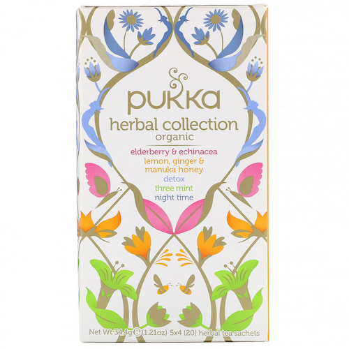 Pukka Herbs, Коллекция органического травяного чая, 20 пакетиков травяного чая, 1,21 унции (34,4 г) #1