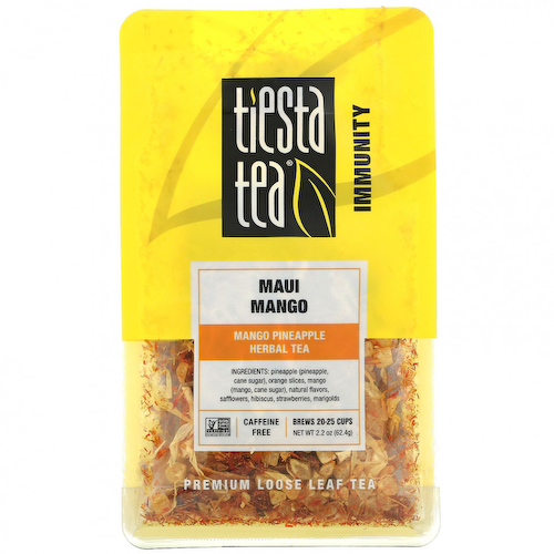 Tiesta Tea Company, Рассыпной чай премиального качества, манго и манго, без кофеина, 62,4 г (2,2 унции) #1