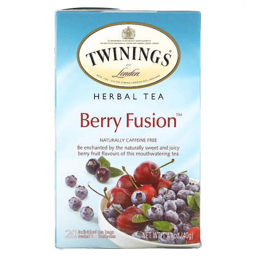 Twinings, Berry Fusion, травяной чай, без кофеина, 20 чайных пакетиков, 40 г (1,41 унции) #1