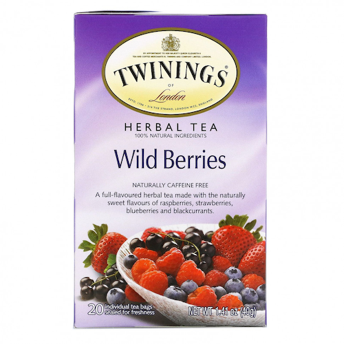 Twinings, травяной чай, дикие ягоды, без кофеина, 20 чайных пакетиков, 40 г (1,41 унции) #1