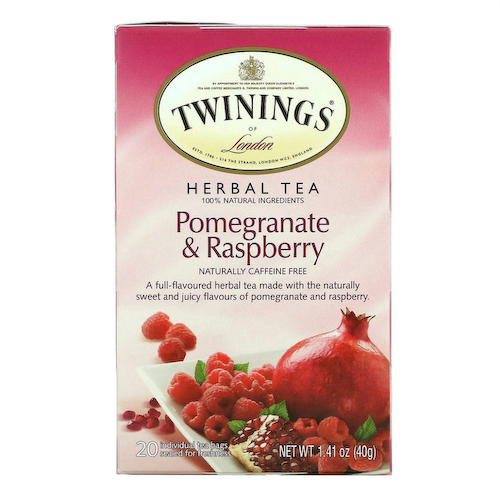 Twinings, травяной чай, гранат и малина, без кофеина, 20 чайных пакетиков, 40 г (1,41 унции) #1