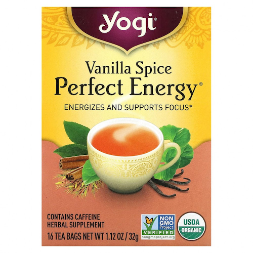 Yogi Tea, Абсолютная энергия, пряная ваниль, 16 чайных пакетиков, 1,12 унции (32 г) #1