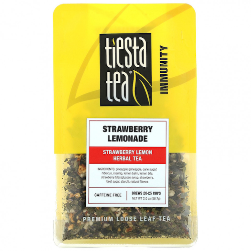 Tiesta Tea Company, Листовой чай премиум-класса, клубничный лимонад, без кофеина, 2,0 унции (56,7 г) #1