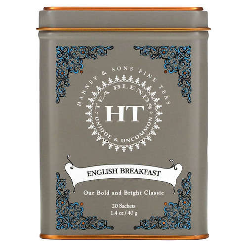 Harney & Sons, English Breakfast, чайная смесь HT, черный чай, 20 пакетиков, 40 г (1,4 унции) #1