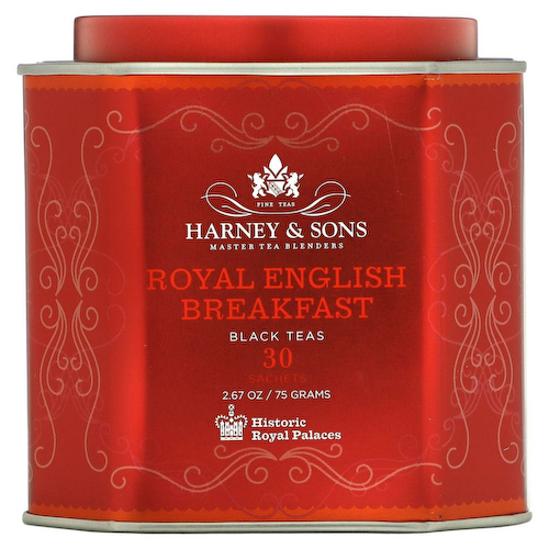Harney & Sons, Королевский английский завтрак, черный чай, 30 пакетиков, по 2,67 унц. (75 г) каждый #1