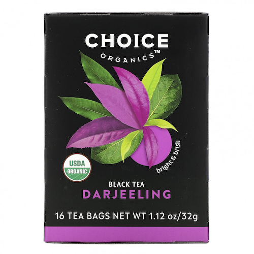 Choice Organic Teas, Черный чай, Дарджилинг, 16 чайных пакетиков, 32 г (1,12 унции) #1