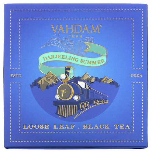 Vahdam Teas, рассыпной черный чай, летний Дарджилинг, подарочный набор, 1 жестяная банка #1