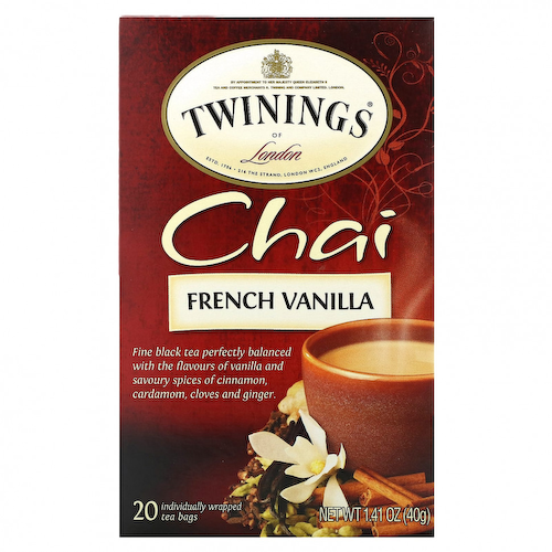 Twinings, Chai, французская ваниль, 20 чайных пакетиков, 40 г (1,41 унции) #1