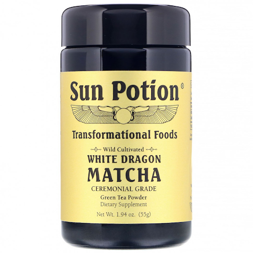 Sun Potion, Из дикорастущего сырья, матча «Белый дракон», церемониальное качество, порошок из зеленого чая, 55 г (1,94 унций) #1