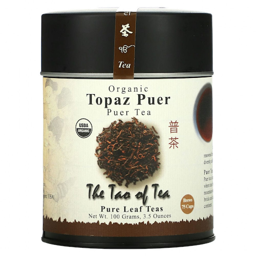 The Tao of Tea, 100% Органический Чай Пуэр Топаз, 3.5 унции (100 г) #1