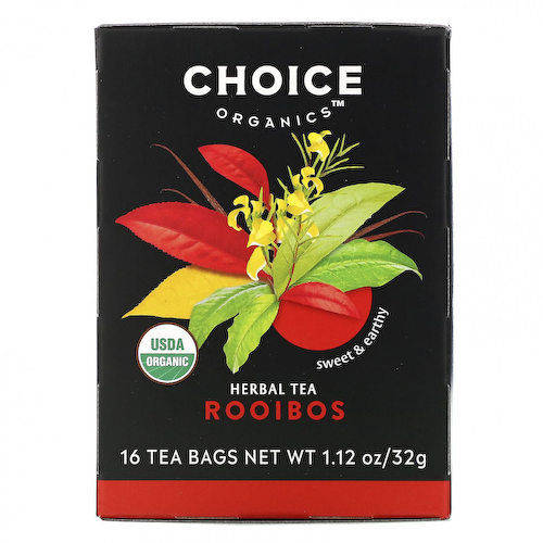 Choice Organic Teas, Herbal Tea, ройбуш, без кофеина, 16 чайных пакетиков, 32 г (1,12 унции) #1