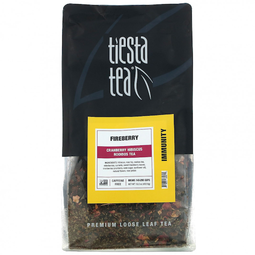 Tiesta Tea Company, Листовой чай премиум-класса, Fireberry, без кофеина, 16,0 унций (453,6 г) #1