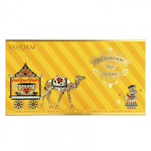 Vahdam Teas, чайные истории, набор чаев с куркумой, 6 штук #1
