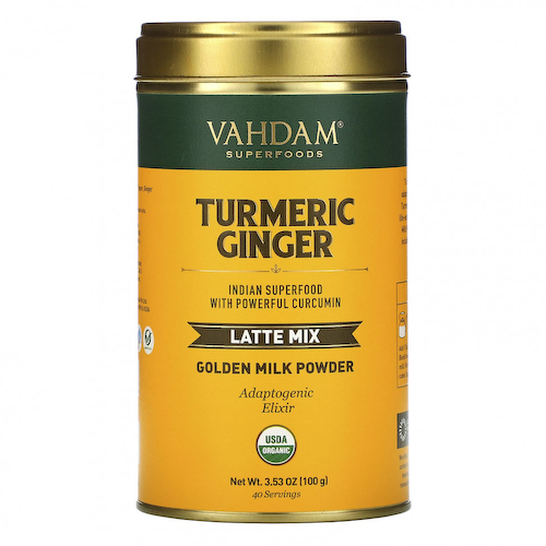 Vahdam Teas, смесь для латте, куркума и имбирь, 100 г (3,53 унции) #1